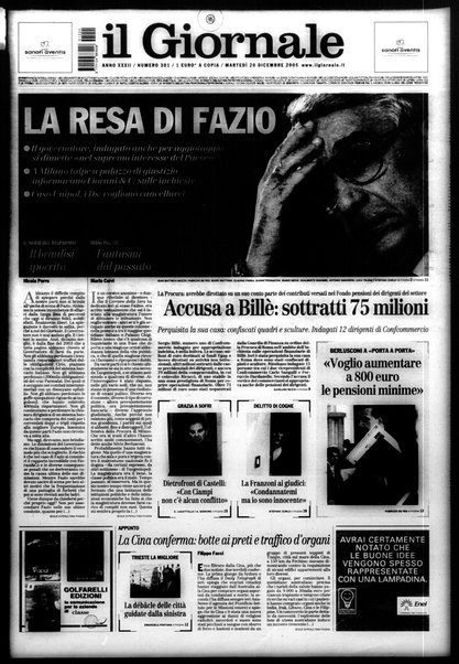 Il giornale : quotidiano del mattino